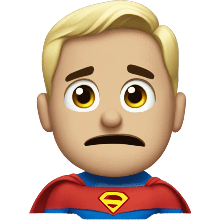 Perplexed Superman  emoji