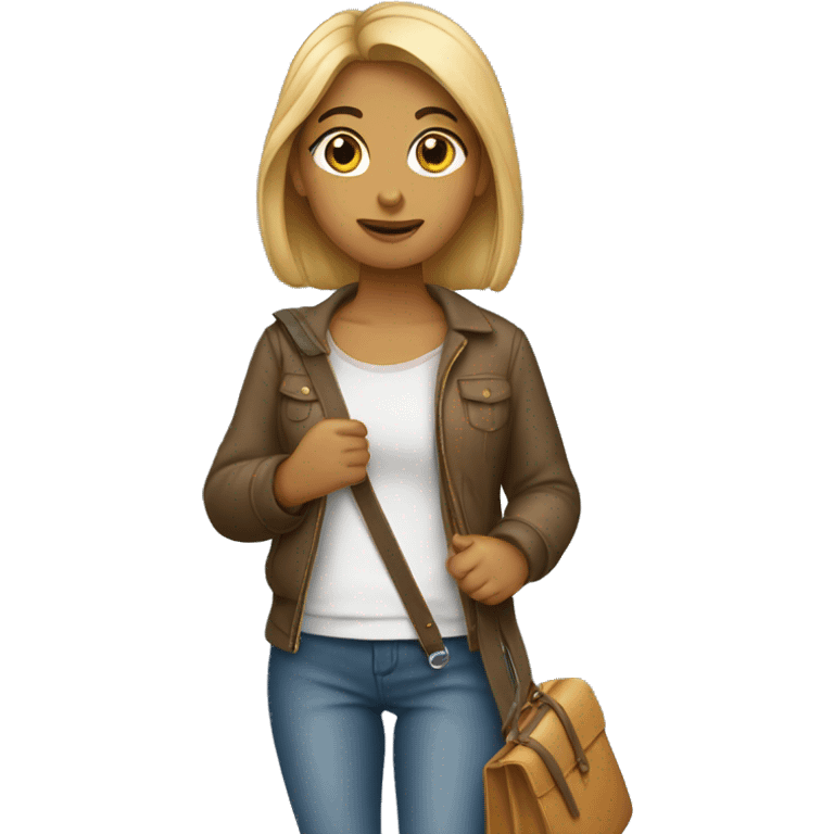  girl with bagette emoji