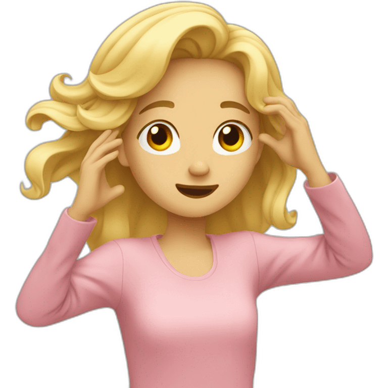 Un blond qui dab emoji