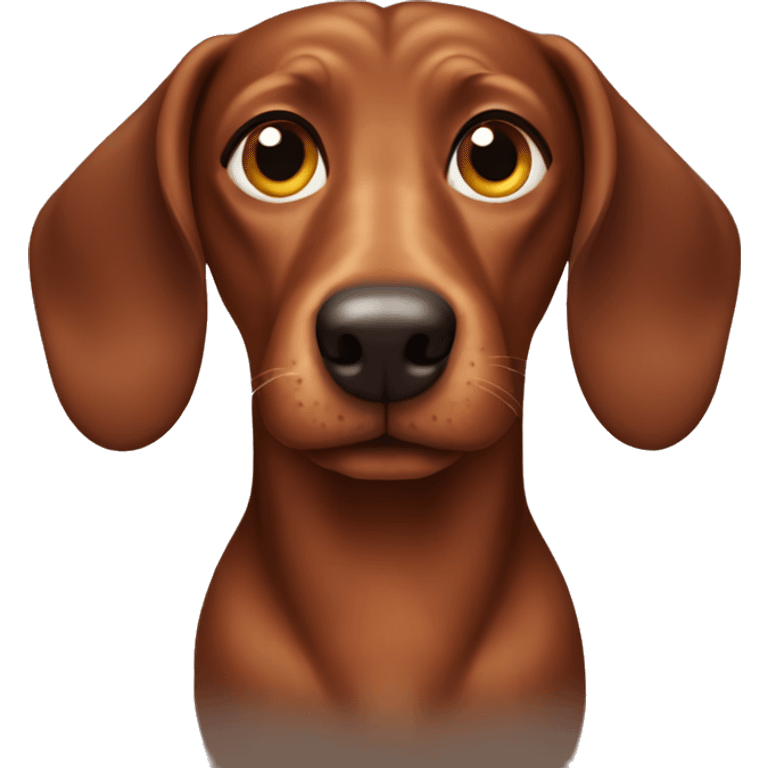 brown wiener dog emoji