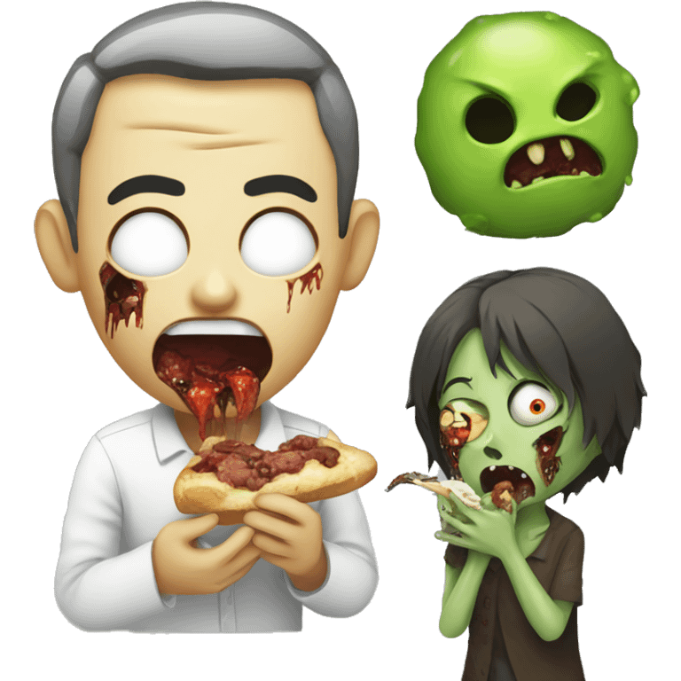 Chiikawa eating zombie  emoji