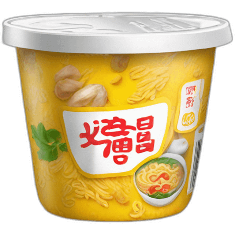 tiny aluminium package with seasoning for instant noodles soup emoji