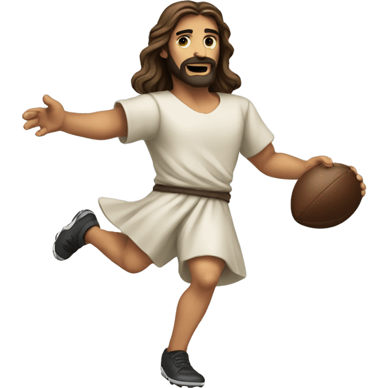 jesus playing football emoji