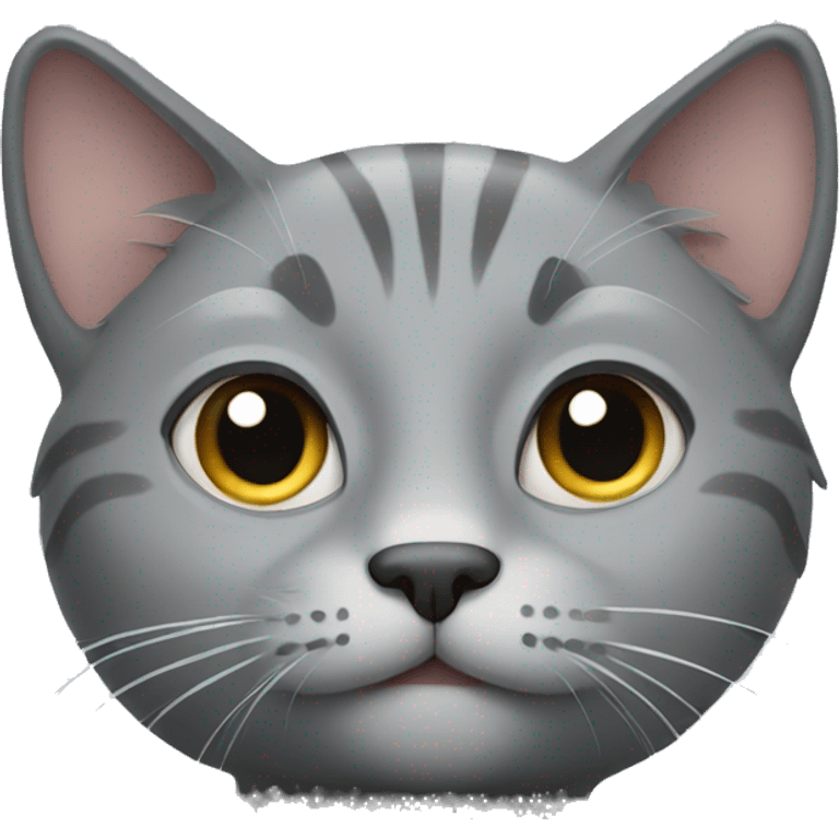 Gray cat emoji