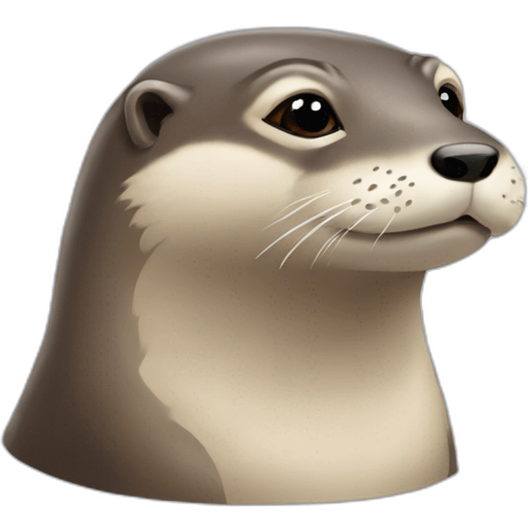 Loutre sur une poutre emoji