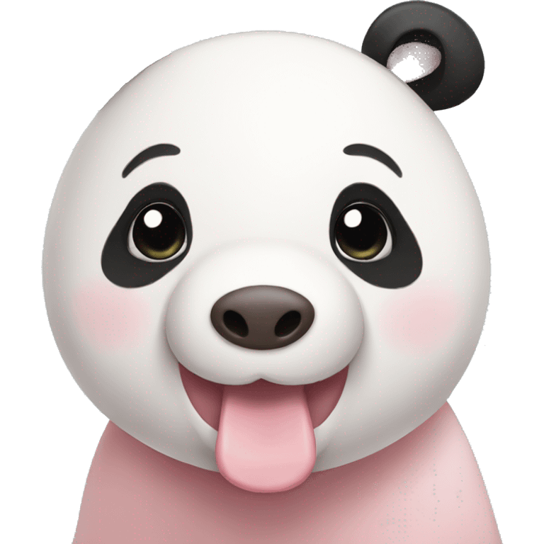 Panda loves pig emoji