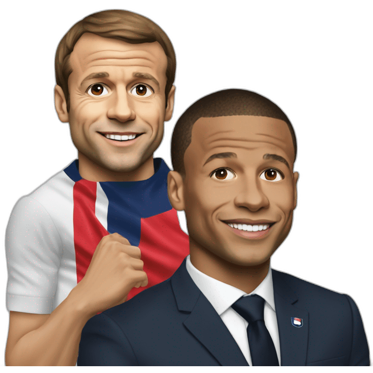 Emmanuel Macron Mbappé emoji