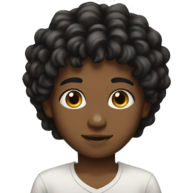 Egyptian Boy has black wavy boy  emoji