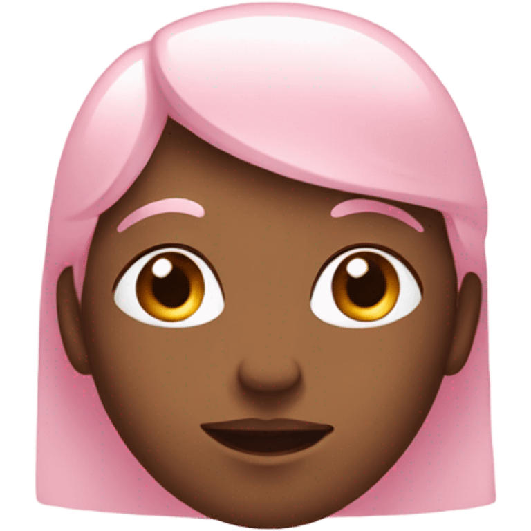 baby pink head emoji