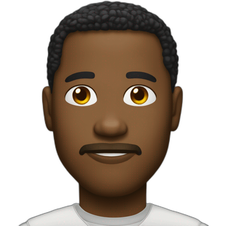 Yomi denzel avec un iPhone emoji