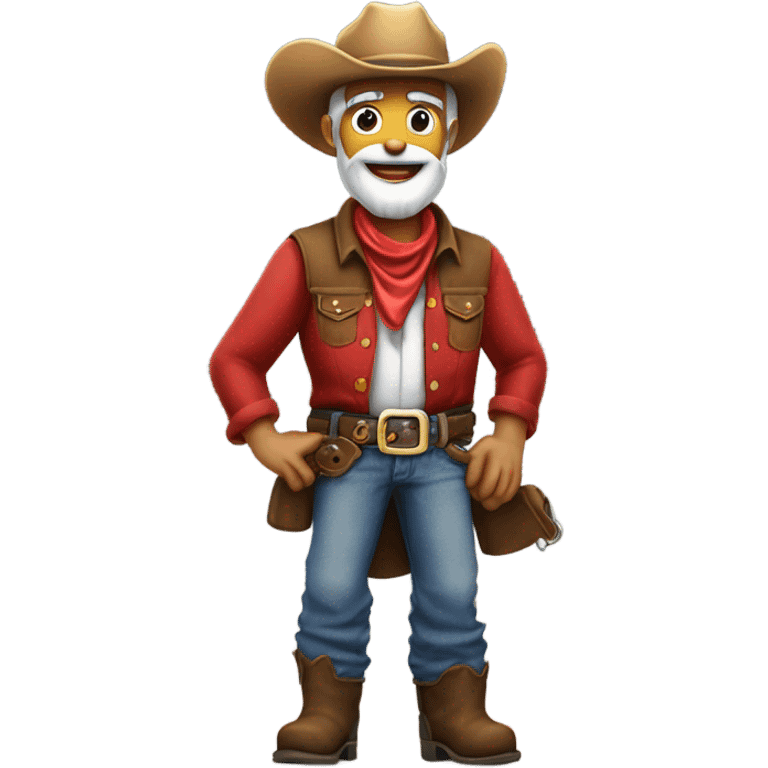 Santa as a cowboy  emoji