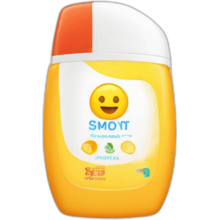 Sunscreen bottle emoji