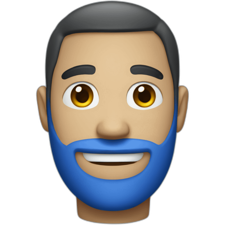 Apple iphone 12 Blue ios style emoji