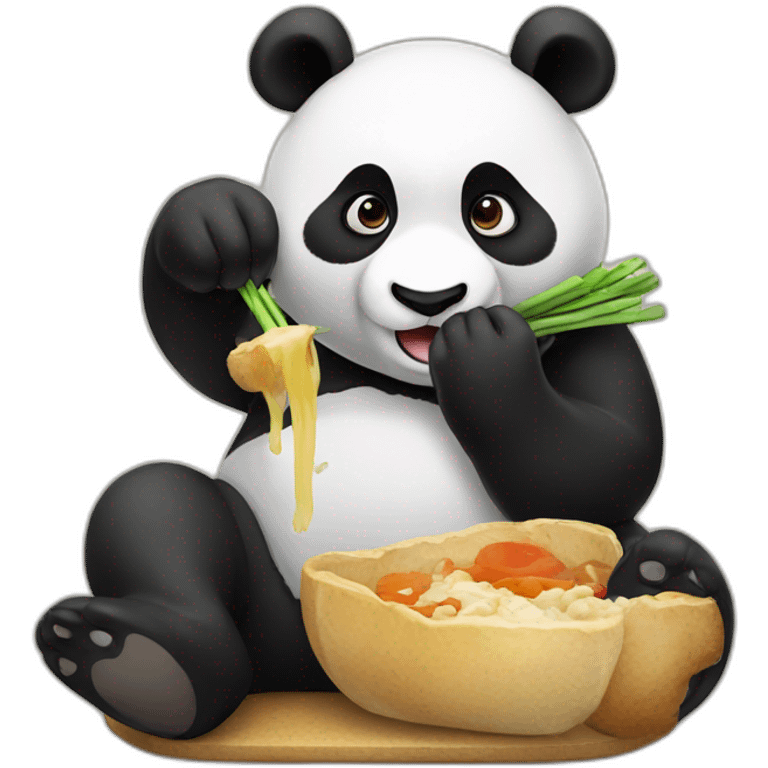 panda eating emoji