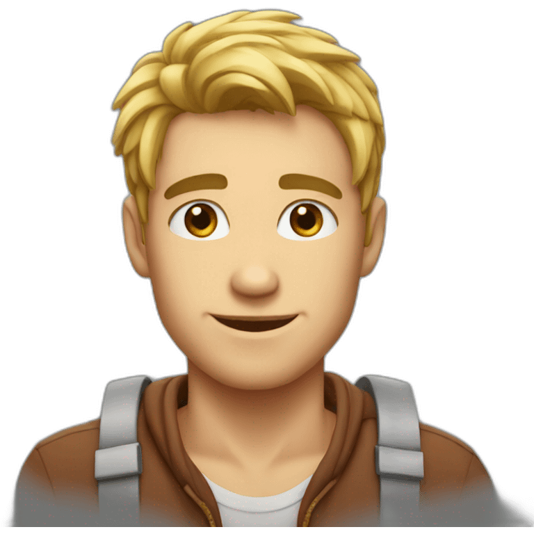 Cute guy emoji