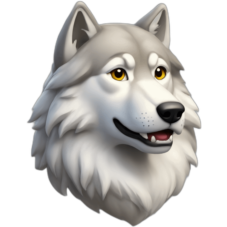 Logo snapchat avec un loup dessus emoji