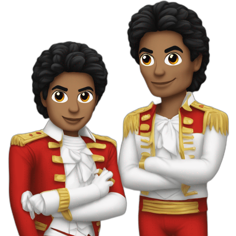 Michael jackson con nariz roja emoji