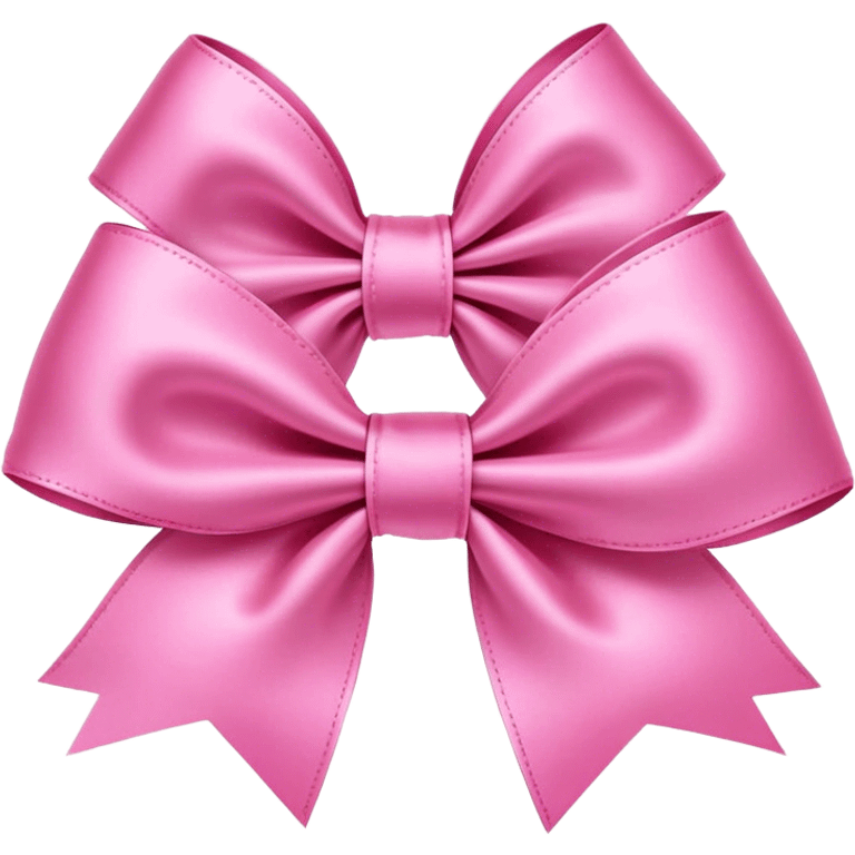 Pink bows emoji