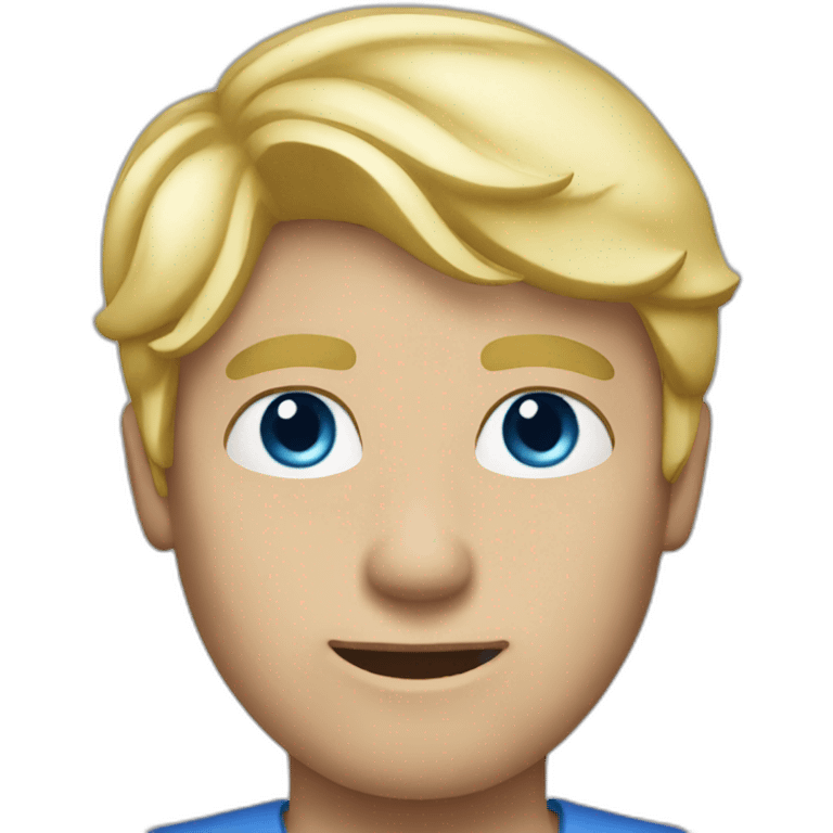 Man-Blond-Hair-blue-eyes emoji