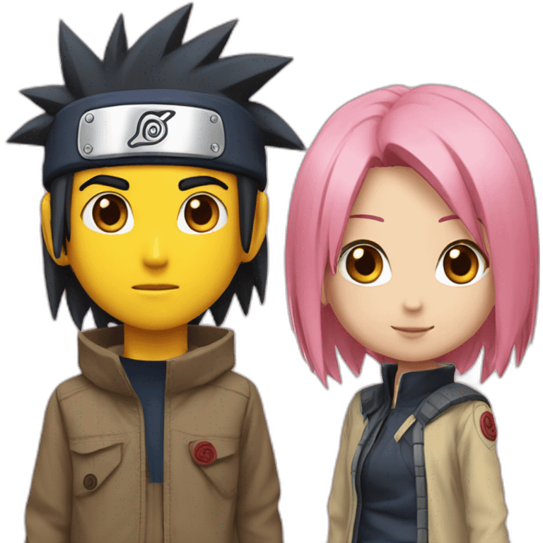 sakura et naruto emoji