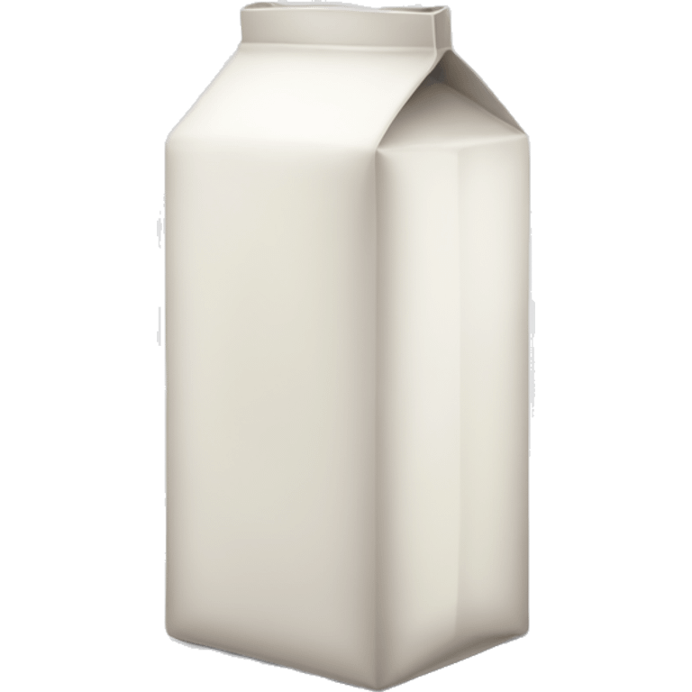 a short and wide milk carton  emoji