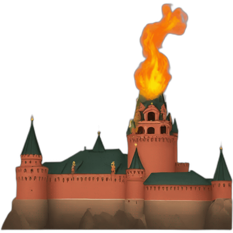 Kremlin burning emoji