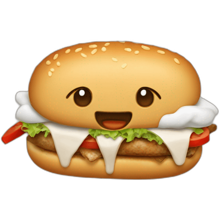 Chat dans un kebab emoji