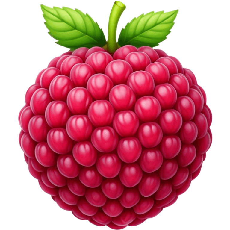 A raspberry planet emoji