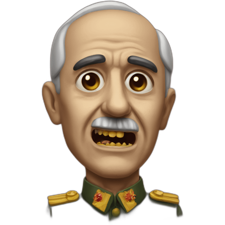 Francisco franco as a zombie emoji