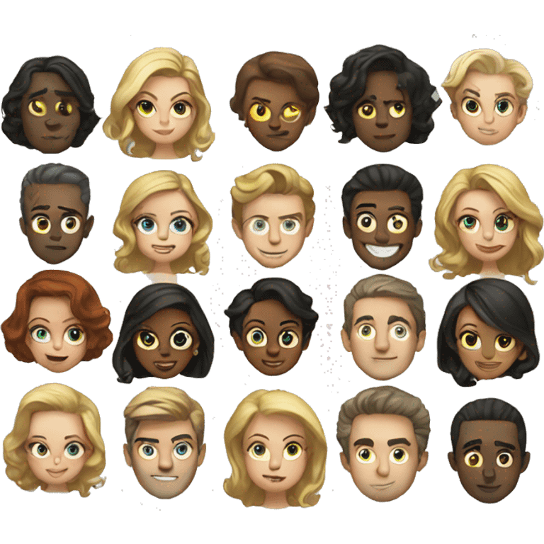 Wicked cast emoji