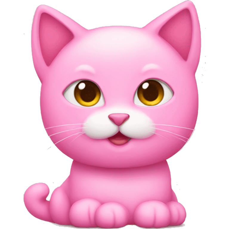 Pink heart cat emoji