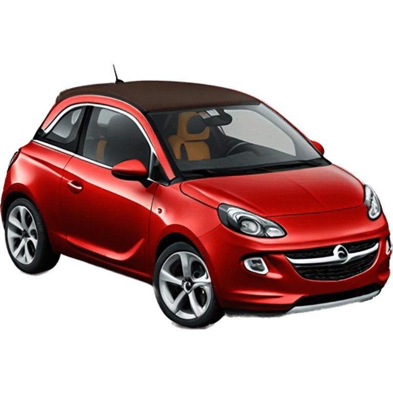 Red Opel Adam leather brown seats emoji