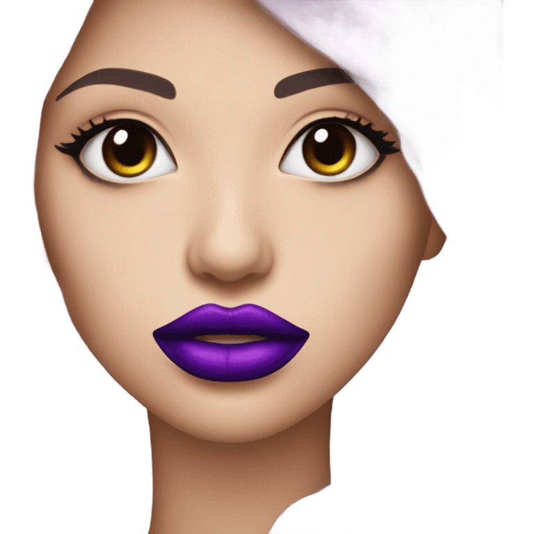 Purple lips  emoji