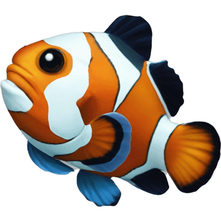 rainbow colored clown fish emoji