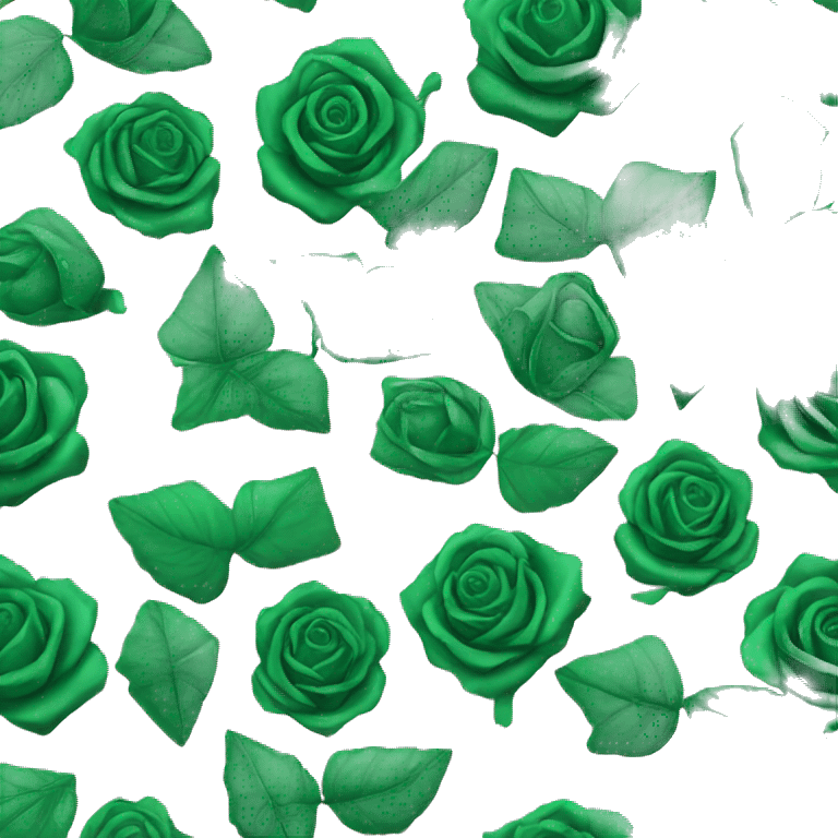 Emerald roses emoji