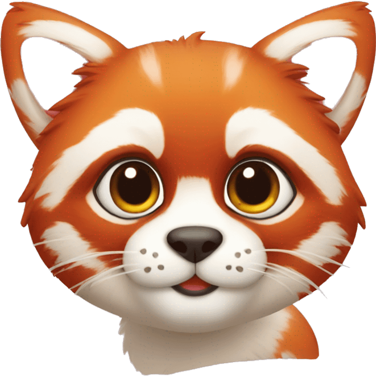 cute red-panda-cat-hybrid emoji