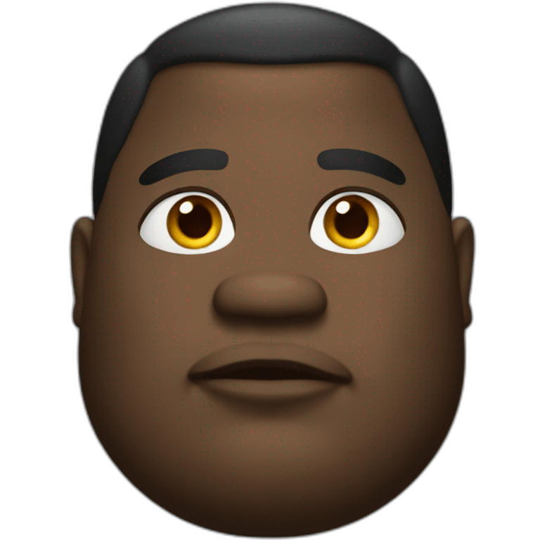 fat black man emoji