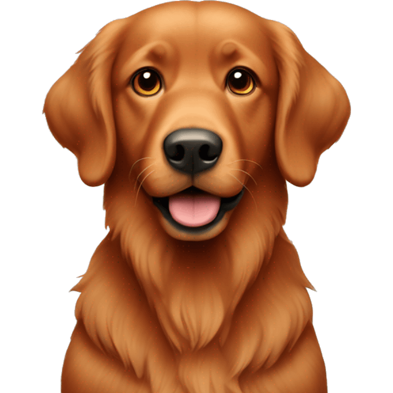 Brick red retriever  emoji