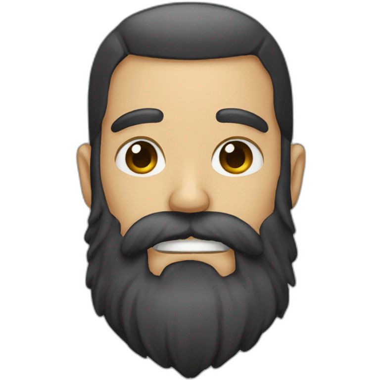 Skull beard emoji