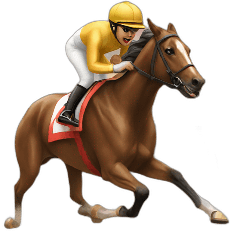 Pancake dog horse racing emoji