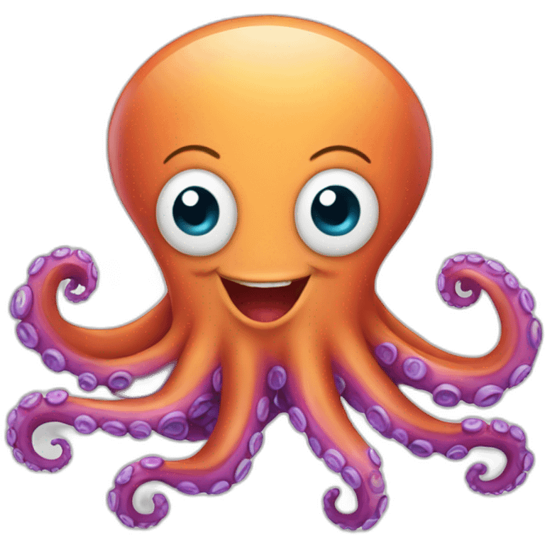 happy octopus emoji