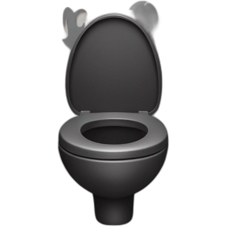 Batman seat on the toilettes  emoji