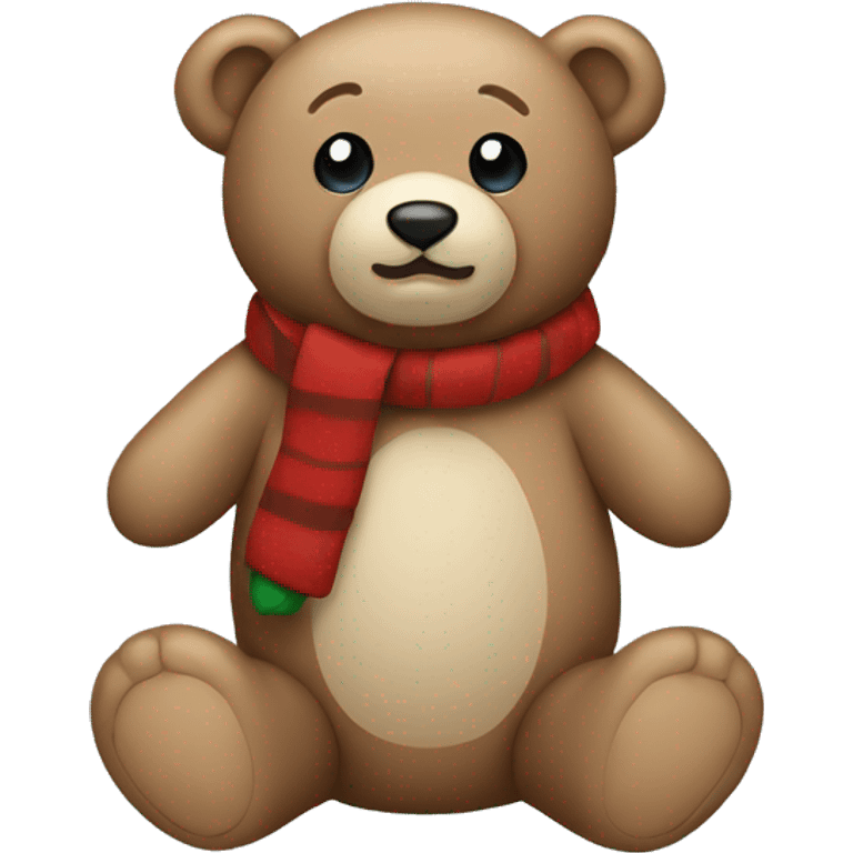 Christmas Teddy Bear emoji