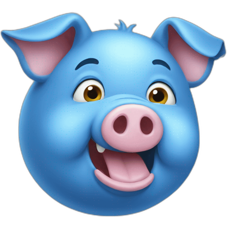 blue pig emoji