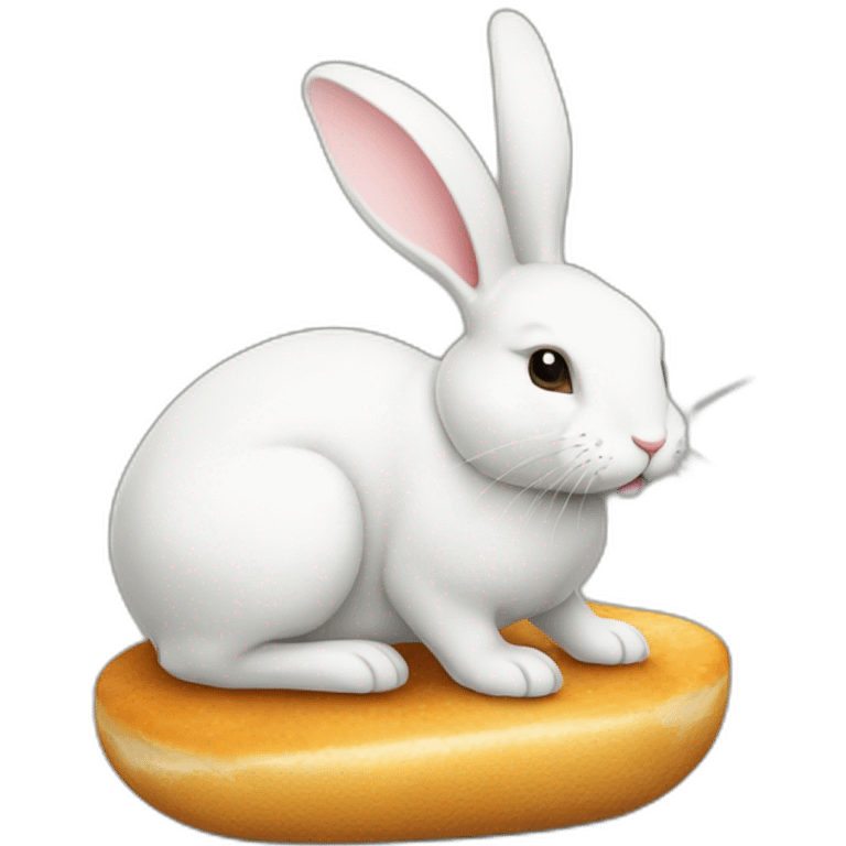 lapin sur pieuvre emoji