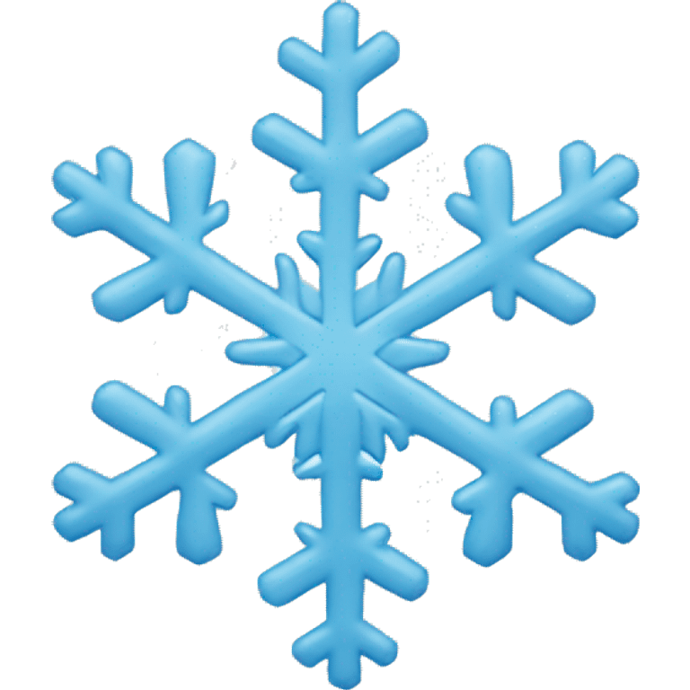 Light blue snowflake emoji