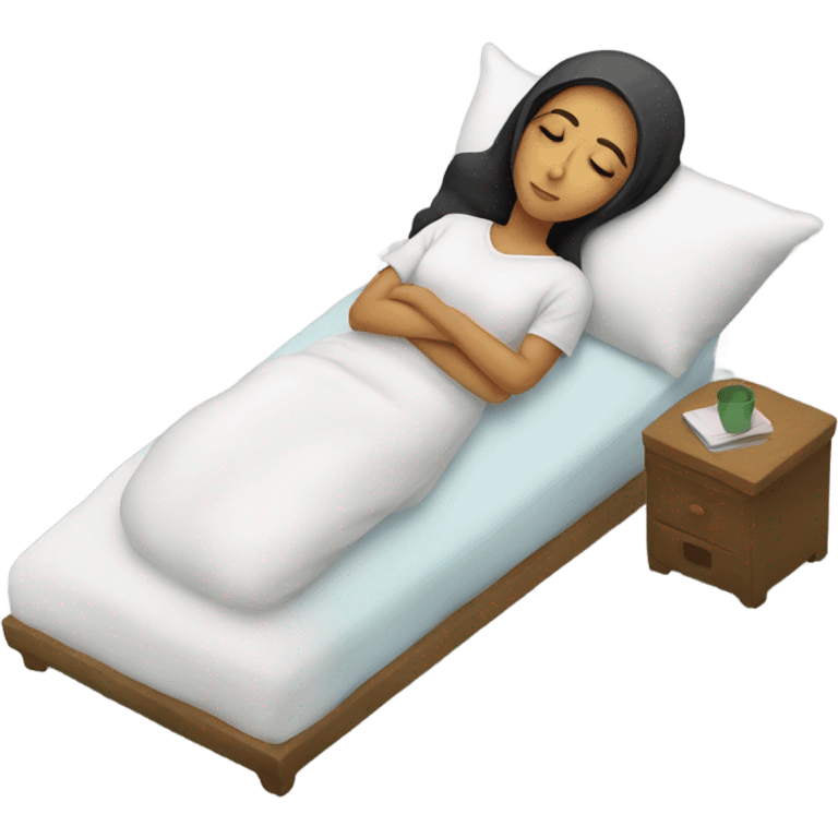 arab woman sleeping on pillow emoji