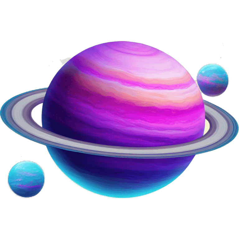 lisa frank saturn planet emoji