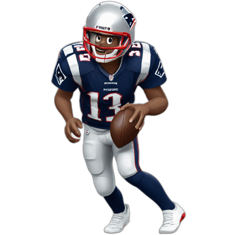 new england patriots quarterback with white socks emoji