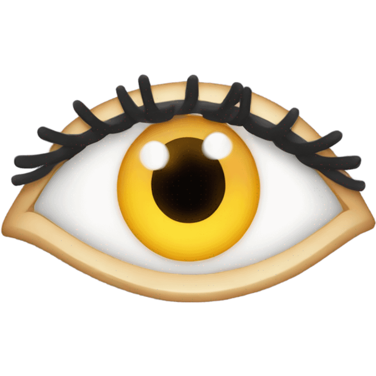 An eye twinkle With perfect eyelashshape emoji